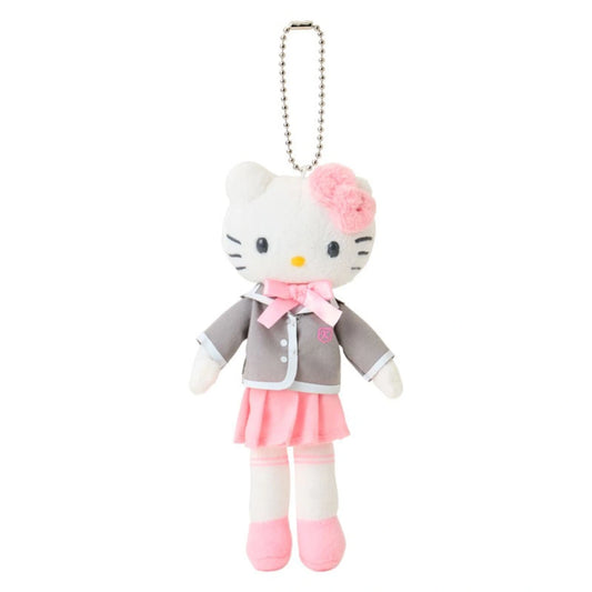 Hello Kitty Uniform Style Blazer Pleated Skirt Mascot Holder Long Leg Bag Charm Plush Keychain