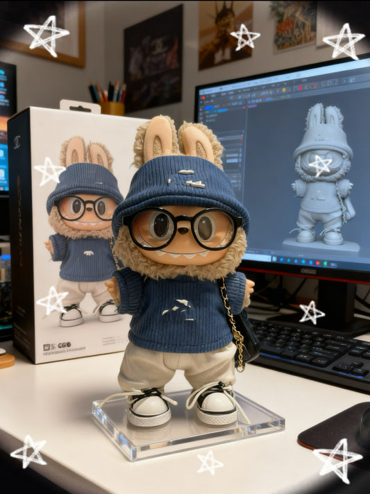 Labubu Macaron Blind Box + Labubu Blue French Paris Edition