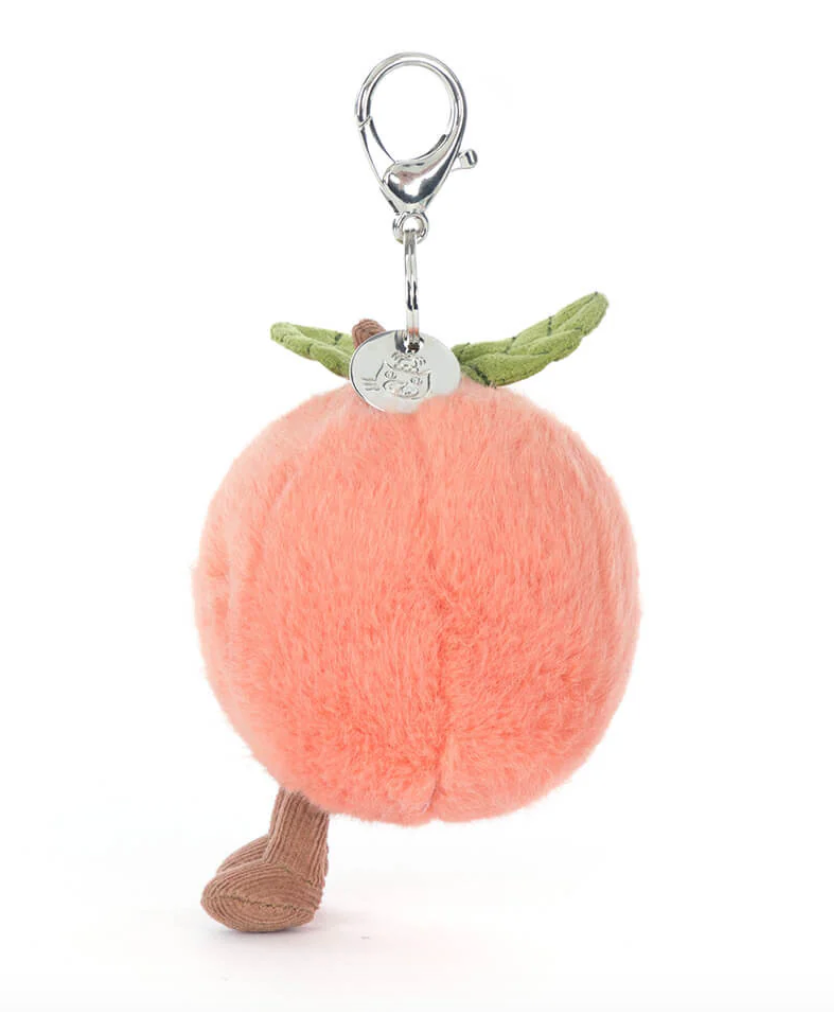 Jellycat Amuseables Peach Bag Charm 9cm