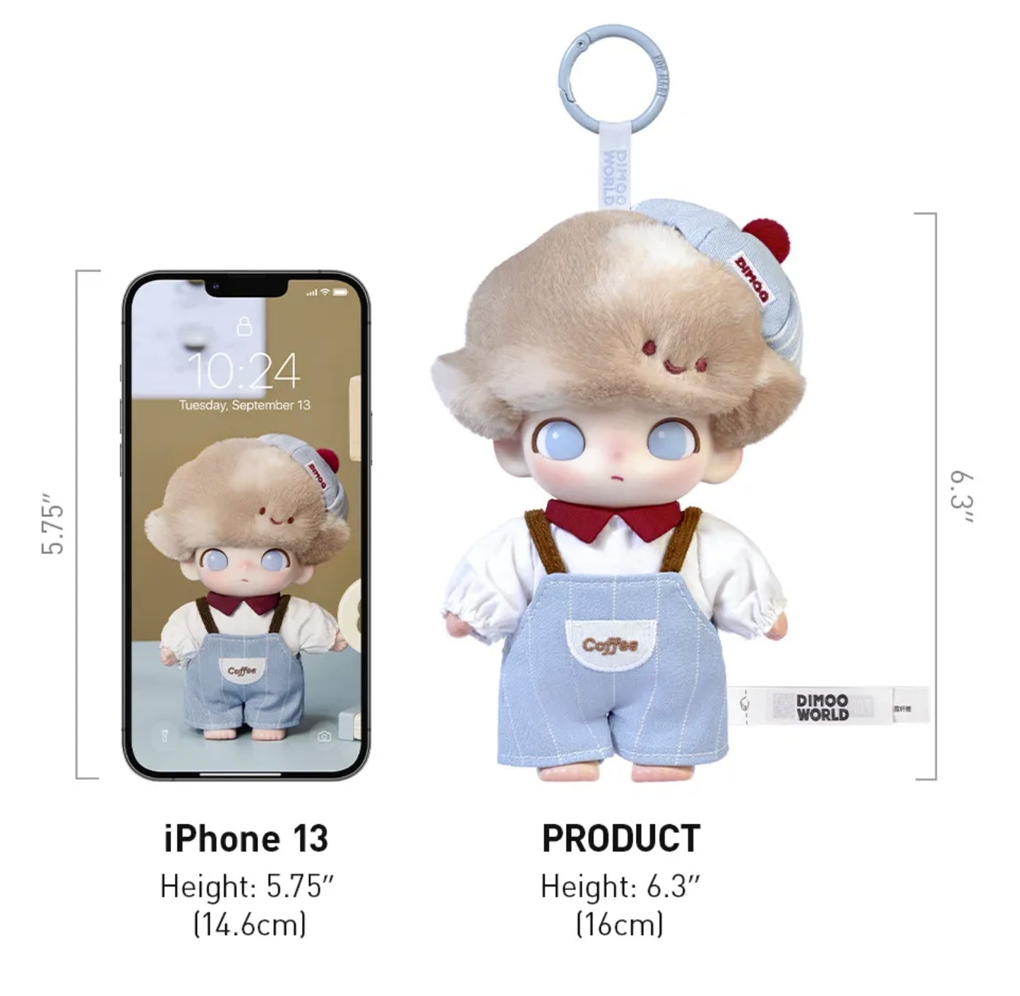 DIMOO Crush on Coffee Series-Vinyl Plush Blister Pack