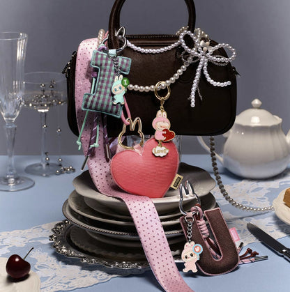 Pin for Love Mini Labubu Doll+Letter Pendant Combo (N-Z)