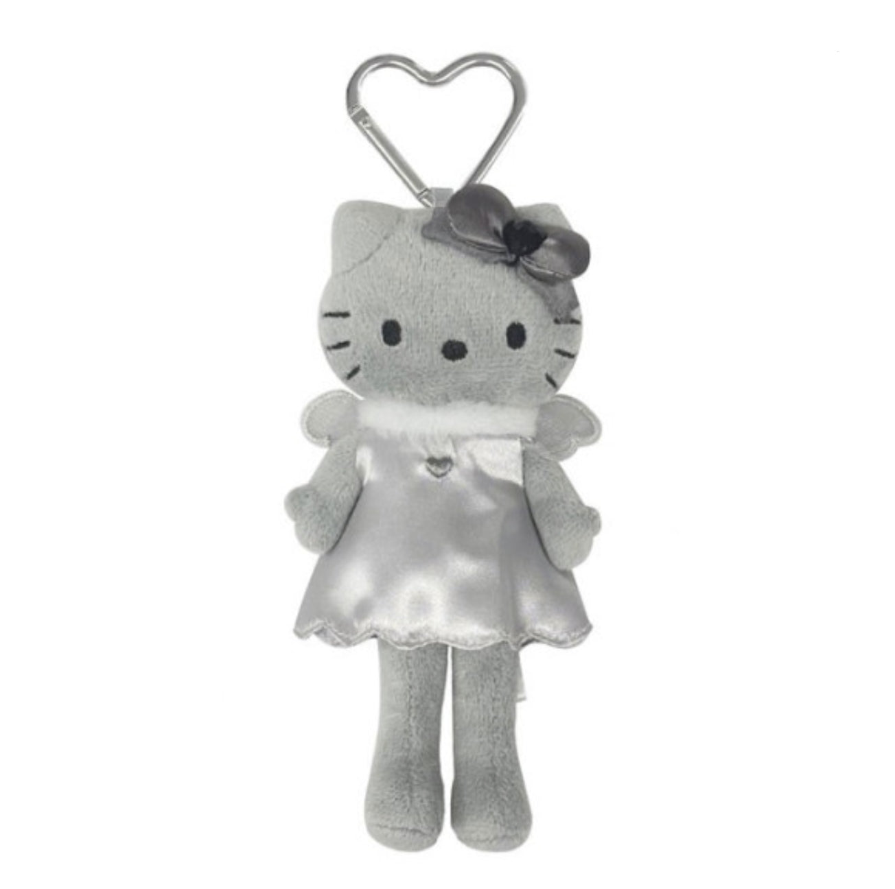 Sanrio Style Up Mascot - Hello Kitty Black Angel Grey in Grey Dress