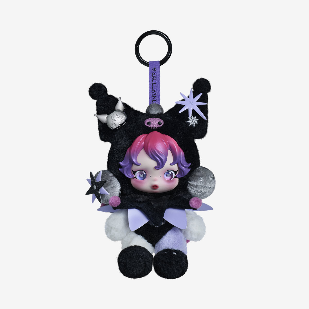 Skullpanda × Kuromi Plush Pendant