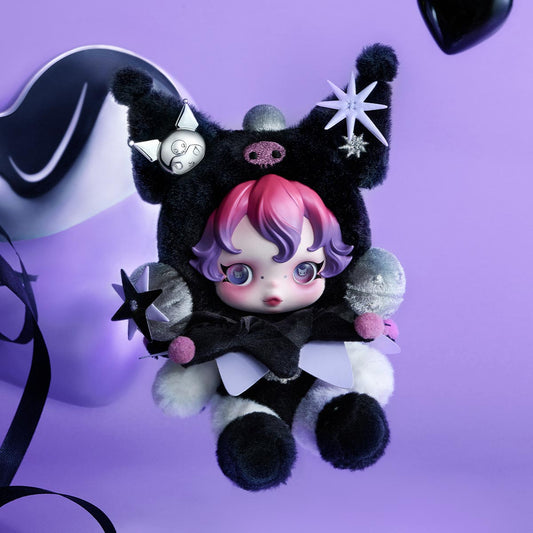 Skullpanda × Kuromi Plush Pendant