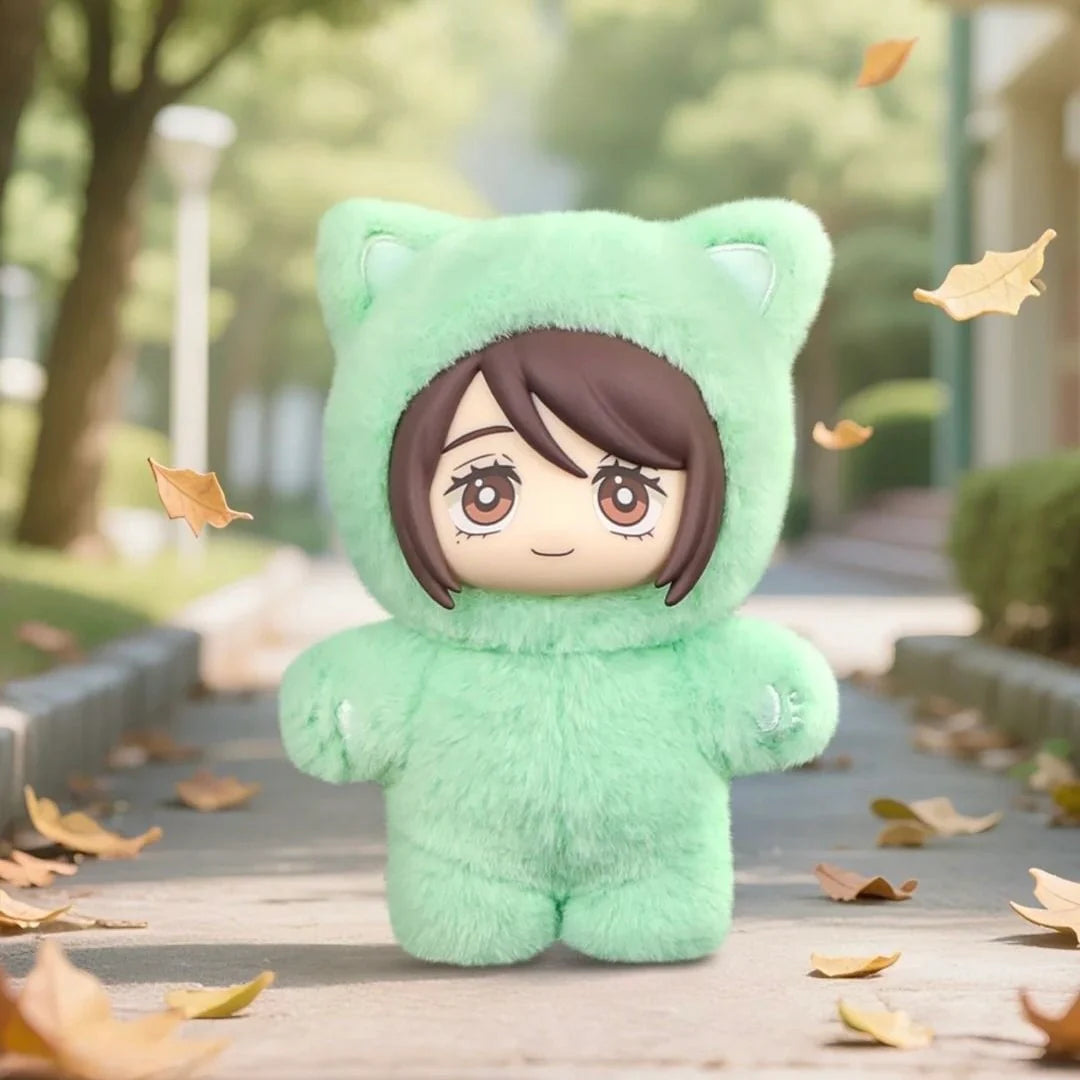 Jujutsu Kaisen Cat Ear Plush Keychains Blind Box