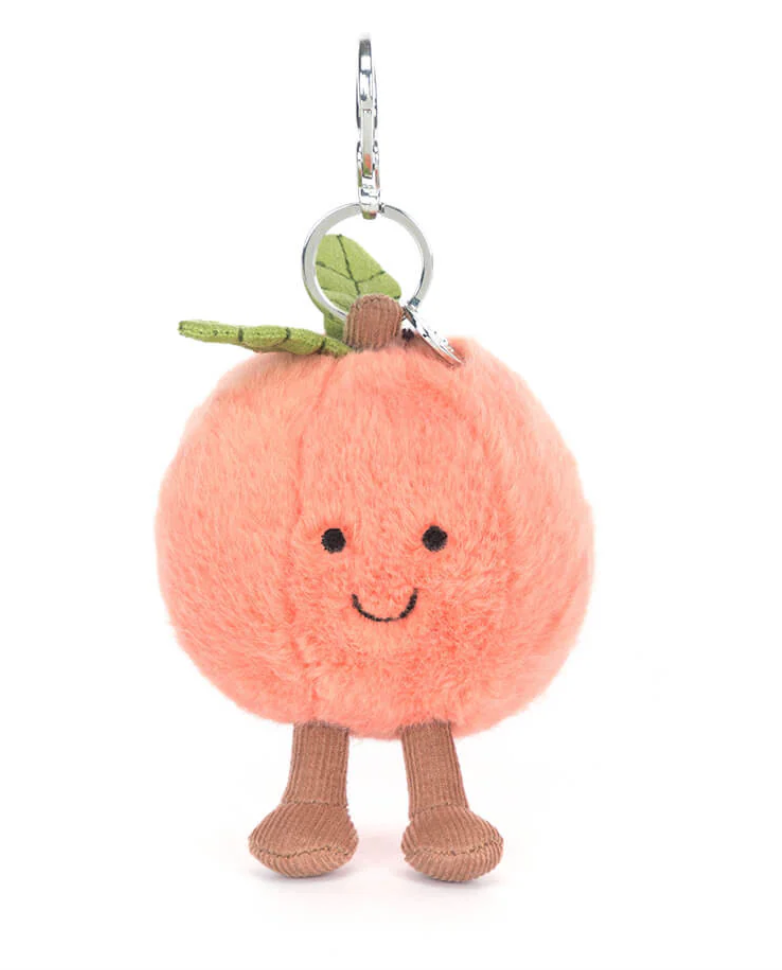 Jellycat Amuseables Peach Bag Charm 9cm