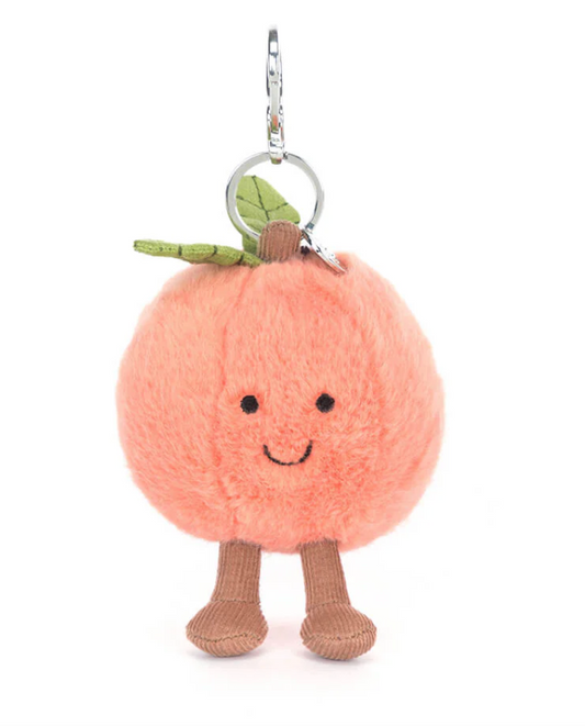 Jellycat Amuseables Peach Bag Charm 9cm