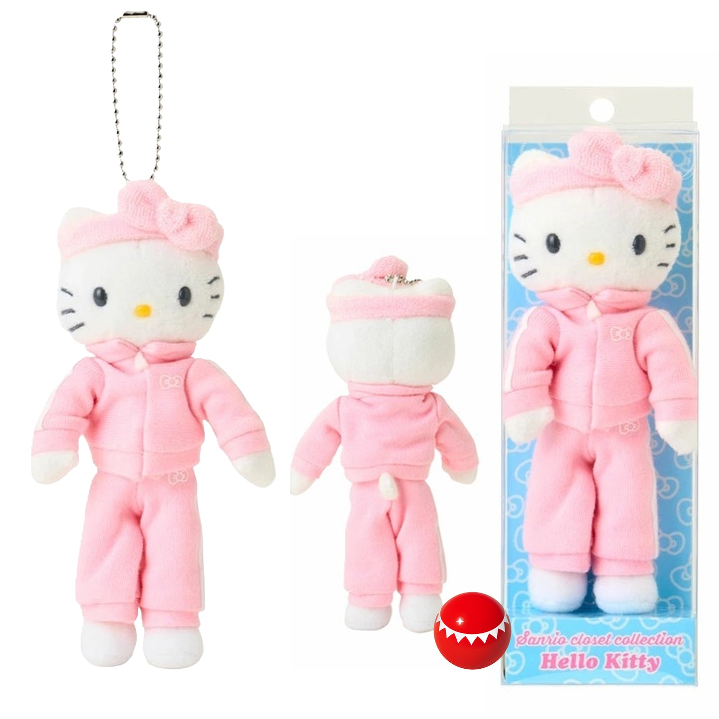 Sanrio Pink Hello Kitty Long Leg Mascot Keychain